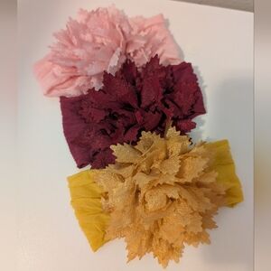 Fall leaves Baby girl hair bow headbands Bebe Autumn